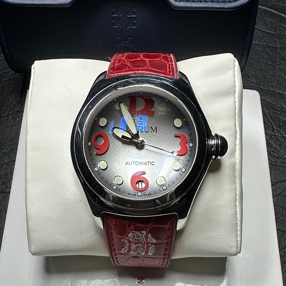 Red Watch with Blue Case - Picture 2 of 7